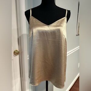 Gold Satin Camisole Tank